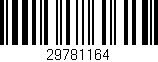 Código de barras (EAN, GTIN, SKU, ISBN): '29781164'