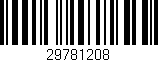 Código de barras (EAN, GTIN, SKU, ISBN): '29781208'
