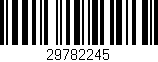 Código de barras (EAN, GTIN, SKU, ISBN): '29782245'