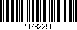 Código de barras (EAN, GTIN, SKU, ISBN): '29782256'