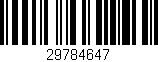 Código de barras (EAN, GTIN, SKU, ISBN): '29784647'