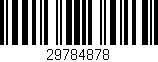 Código de barras (EAN, GTIN, SKU, ISBN): '29784878'
