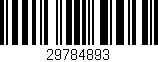 Código de barras (EAN, GTIN, SKU, ISBN): '29784893'