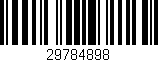 Código de barras (EAN, GTIN, SKU, ISBN): '29784898'