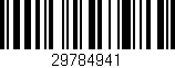 Código de barras (EAN, GTIN, SKU, ISBN): '29784941'