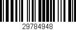 Código de barras (EAN, GTIN, SKU, ISBN): '29784948'