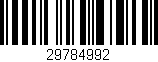 Código de barras (EAN, GTIN, SKU, ISBN): '29784992'