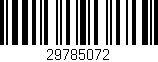 Código de barras (EAN, GTIN, SKU, ISBN): '29785072'