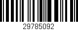 Código de barras (EAN, GTIN, SKU, ISBN): '29785092'