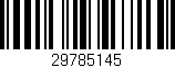 Código de barras (EAN, GTIN, SKU, ISBN): '29785145'