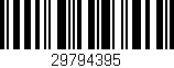 Código de barras (EAN, GTIN, SKU, ISBN): '29794395'