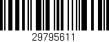 Código de barras (EAN, GTIN, SKU, ISBN): '29795611'