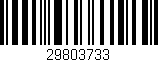 Código de barras (EAN, GTIN, SKU, ISBN): '29803733'