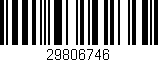 Código de barras (EAN, GTIN, SKU, ISBN): '29806746'