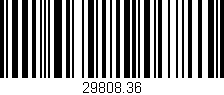 Código de barras (EAN, GTIN, SKU, ISBN): '29808.36'