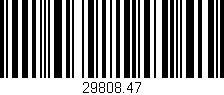 Código de barras (EAN, GTIN, SKU, ISBN): '29808.47'