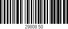 Código de barras (EAN, GTIN, SKU, ISBN): '29808.50'