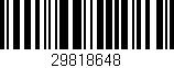 Código de barras (EAN, GTIN, SKU, ISBN): '29818648'