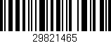 Código de barras (EAN, GTIN, SKU, ISBN): '29821465'