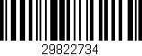 Código de barras (EAN, GTIN, SKU, ISBN): '29822734'
