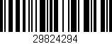 Código de barras (EAN, GTIN, SKU, ISBN): '29824294'