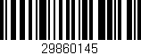 Código de barras (EAN, GTIN, SKU, ISBN): '29860145'