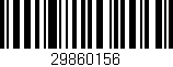 Código de barras (EAN, GTIN, SKU, ISBN): '29860156'