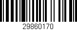Código de barras (EAN, GTIN, SKU, ISBN): '29860170'