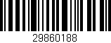 Código de barras (EAN, GTIN, SKU, ISBN): '29860188'
