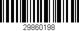 Código de barras (EAN, GTIN, SKU, ISBN): '29860198'