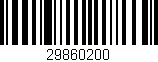 Código de barras (EAN, GTIN, SKU, ISBN): '29860200'