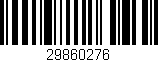 Código de barras (EAN, GTIN, SKU, ISBN): '29860276'