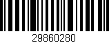 Código de barras (EAN, GTIN, SKU, ISBN): '29860280'