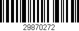 Código de barras (EAN, GTIN, SKU, ISBN): '29870272'