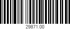 Código de barras (EAN, GTIN, SKU, ISBN): '29871.00'