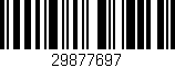 Código de barras (EAN, GTIN, SKU, ISBN): '29877697'