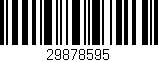 Código de barras (EAN, GTIN, SKU, ISBN): '29878595'