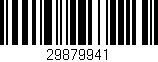 Código de barras (EAN, GTIN, SKU, ISBN): '29879941'