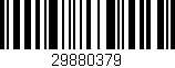 Código de barras (EAN, GTIN, SKU, ISBN): '29880379'