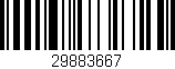 Código de barras (EAN, GTIN, SKU, ISBN): '29883667'