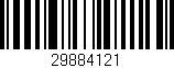 Código de barras (EAN, GTIN, SKU, ISBN): '29884121'