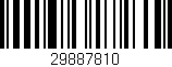 Código de barras (EAN, GTIN, SKU, ISBN): '29887810'