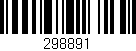 Código de barras (EAN, GTIN, SKU, ISBN): '298891'