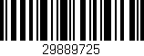 Código de barras (EAN, GTIN, SKU, ISBN): '29889725'