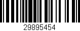 Código de barras (EAN, GTIN, SKU, ISBN): '29895454'