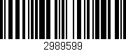 Código de barras (EAN, GTIN, SKU, ISBN): '2989599'