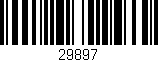 Código de barras (EAN, GTIN, SKU, ISBN): '29897'