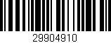 Código de barras (EAN, GTIN, SKU, ISBN): '29904910'