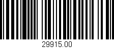 Código de barras (EAN, GTIN, SKU, ISBN): '29915.00'