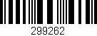 Código de barras (EAN, GTIN, SKU, ISBN): '299262'